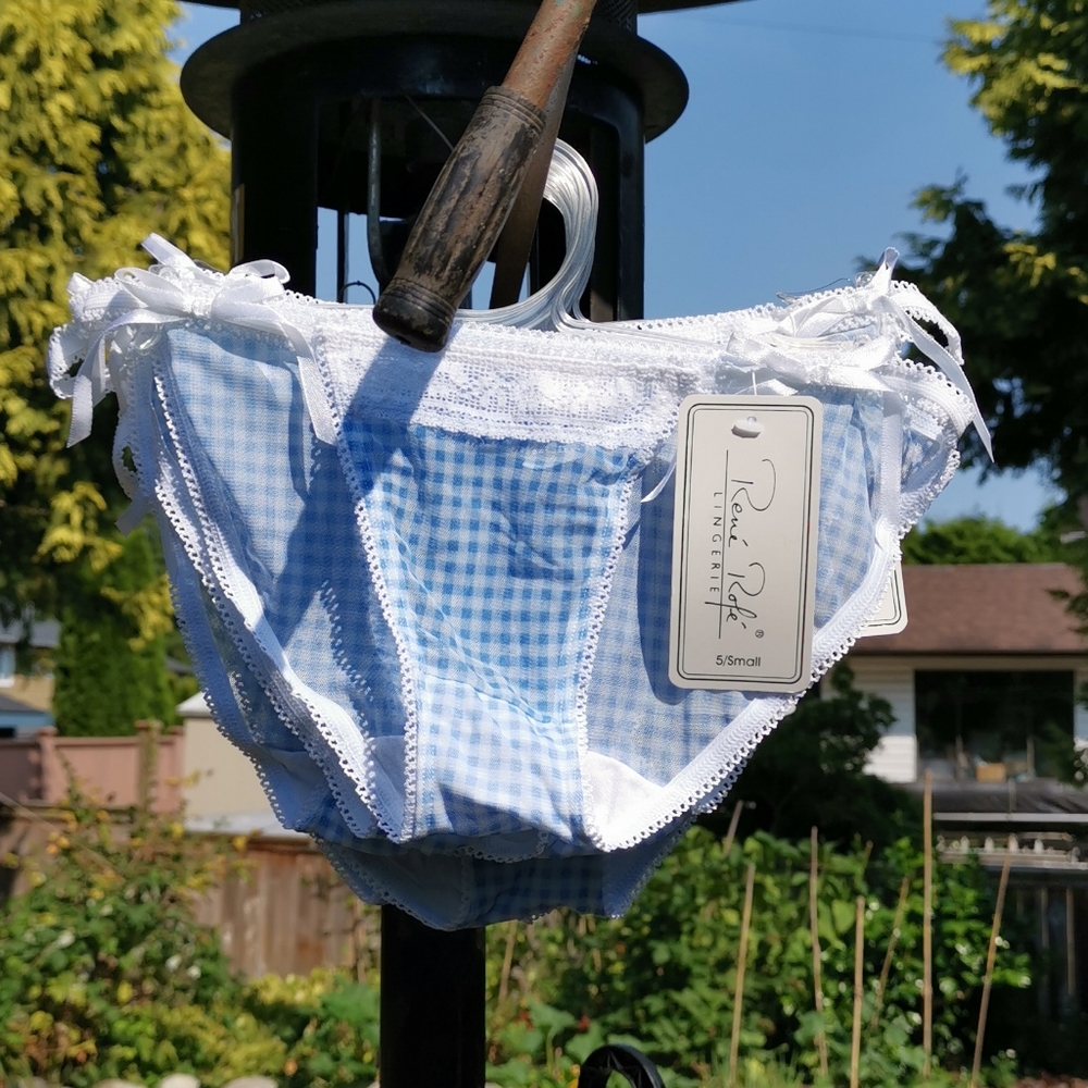 Rene Rofe Blue Checkered Bottoms